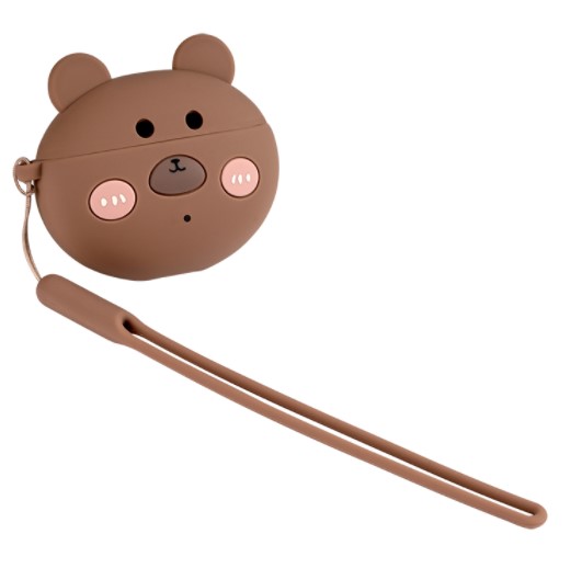 Huawei Freebuds 4i Case Lucky Bear Schutzhülle braun