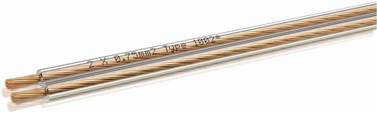 Oehlbach Lautsprecherkabel 2x0,75 glasklar
